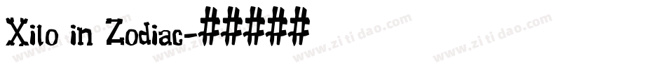 Xilo in Zodiac字体转换